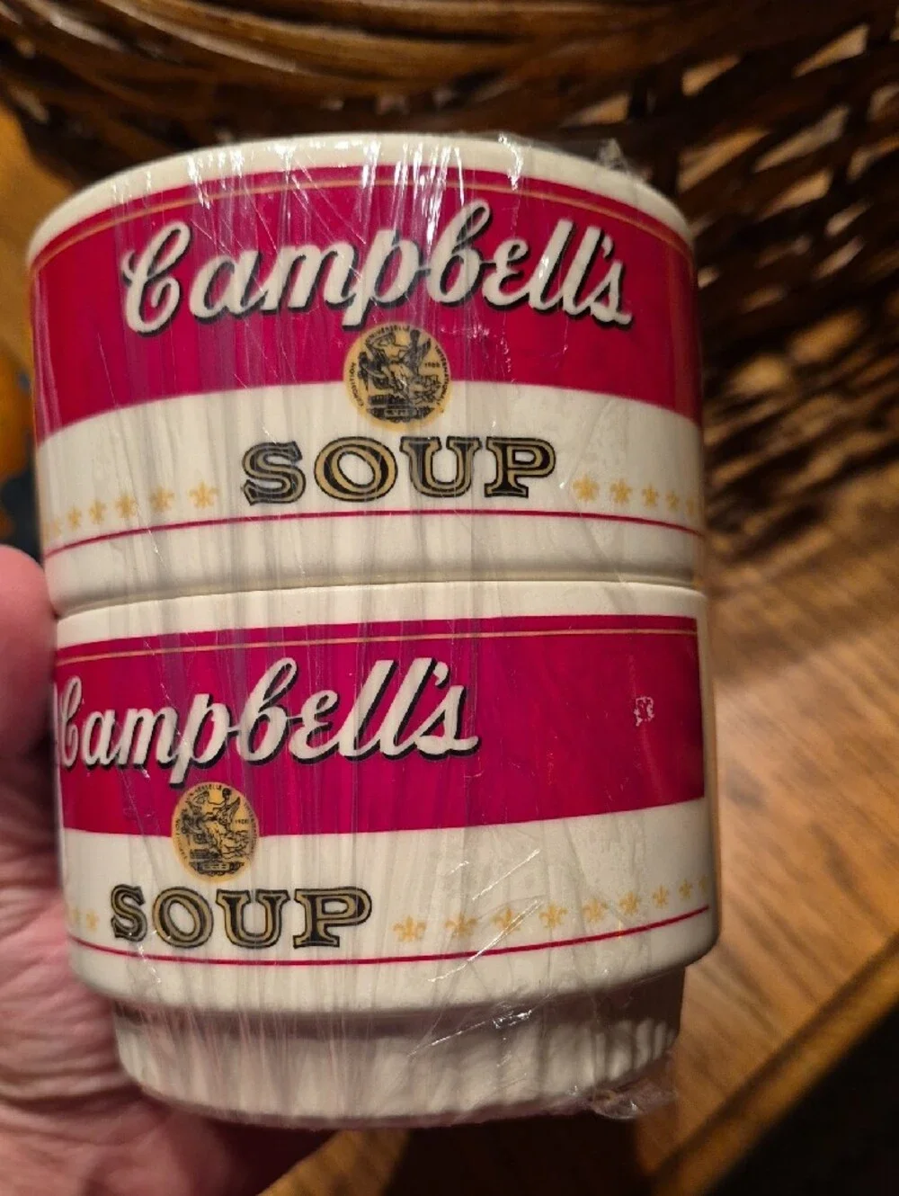 Red Campbell's Soup Stackable Bowls - Set of 2